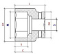Головка торцевая PNG S24M62L