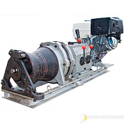 Лебедка тяговая бензиновая КВТ ЛТБ-5 для работ по монтажу ЛЭП 62909