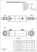 Гидроцилиндр ЦГ-80.50х250.11