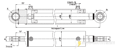 Гидроцилиндр МС100/50х200-3(4).11(500)