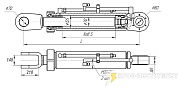 Гидроцилиндр подъема стрелы (левый) ПК 46.43.01.000-01