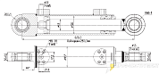 Гидроцилиндр МС100/63х280-3(4).11.6