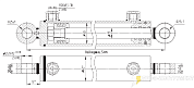 Гидроцилиндр МС50/25х200-3(4).22(395)