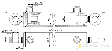 Гидроцилиндр МС50/25х200-3(4).22(395)