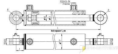 Гидроцилиндр МС63/30х630-3.22(915)