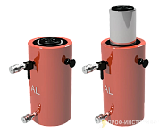 Домкрат гидравлический грузовой алюминиевый ДГА50П150