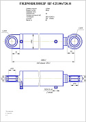 Гидроцилиндр ЦГ-125.80х720.11