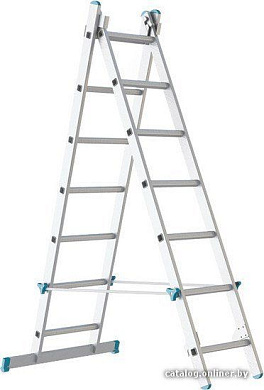 Лестница-стремянка Sarayli двухсекционная промышленная 2x9