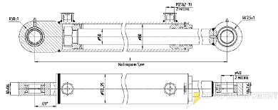 Гидроцилиндр МC80/50х560-3(4).11(925)