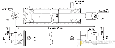 Гидроцилиндр МС100/40х320-3(4).44(635)