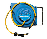 Шланг пневматический NORDBERG 2115-10 на самоскручивающейся катушке d=10mm, 15 метров