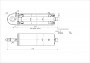 Гидроцилиндр ЦГ-160.80х900.13