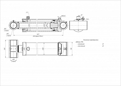 Гидроцилиндр ЦГ-160.100х1046.22