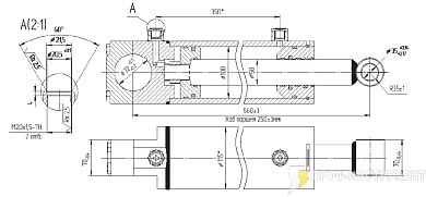 Гидроцилиндр МС100/50х250-3.72
