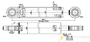Гидроцилиндр МС125/63х710-4.11.6